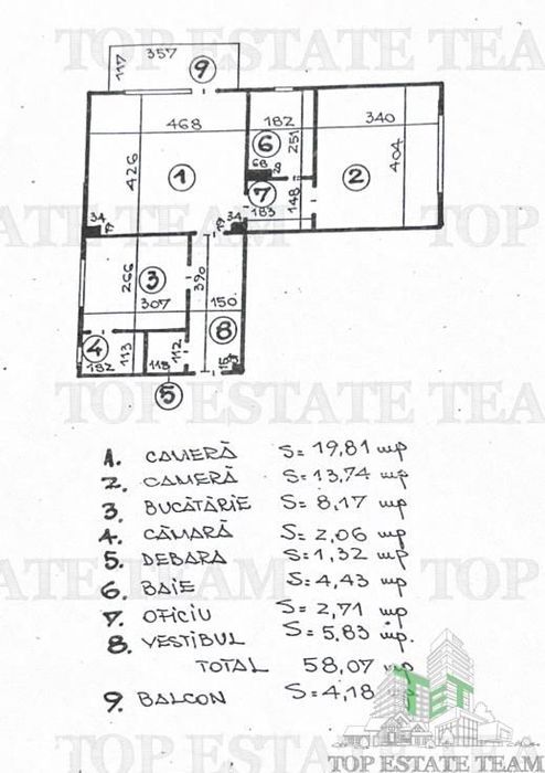 apartament 2 camere cu spatiu generos — fotografia 1