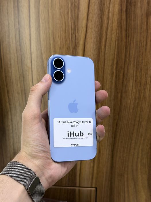 iPhone 17 mist blue 256GB 100% 17sikl