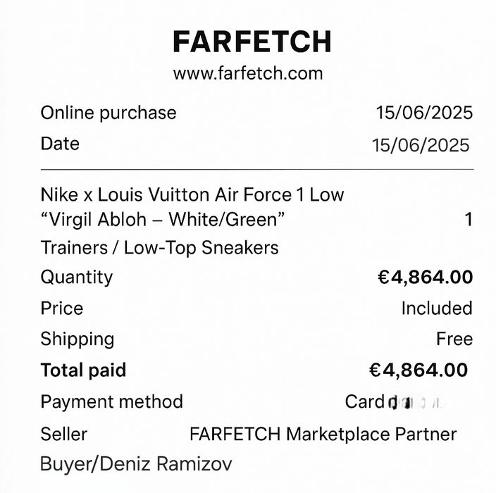 Nike Air force 1 louis vuitton