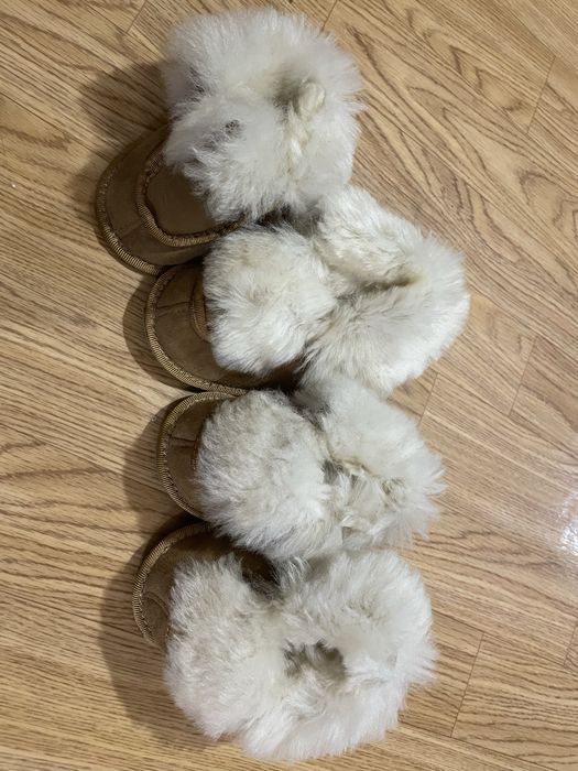 Пантофи овча кожа