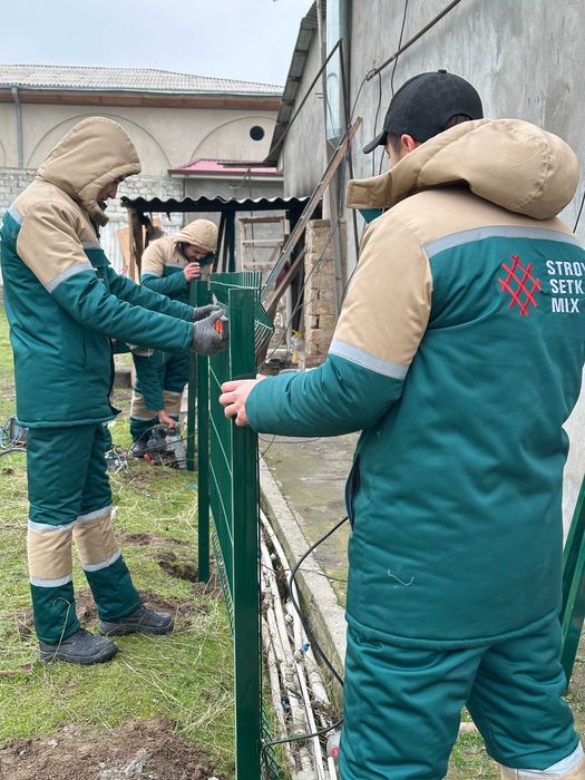 Установка Еврозабор Сетки Евросетка Урнатамиз Yevrozabor Ustanovka 585