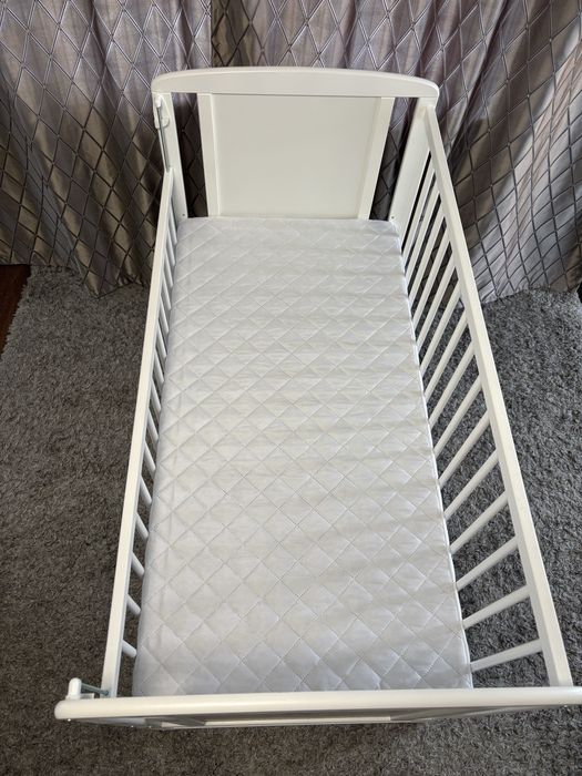 Patut din lemn bebe, 120x60 cm BabyNeeds