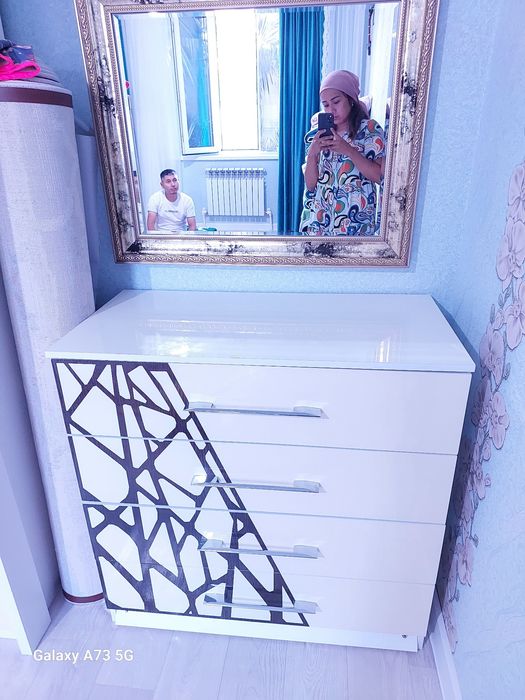 Шкаф, 2 тумбы, комод с зеркалом