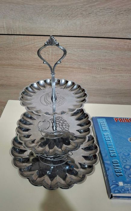 Fructiera/platou prajituri inox