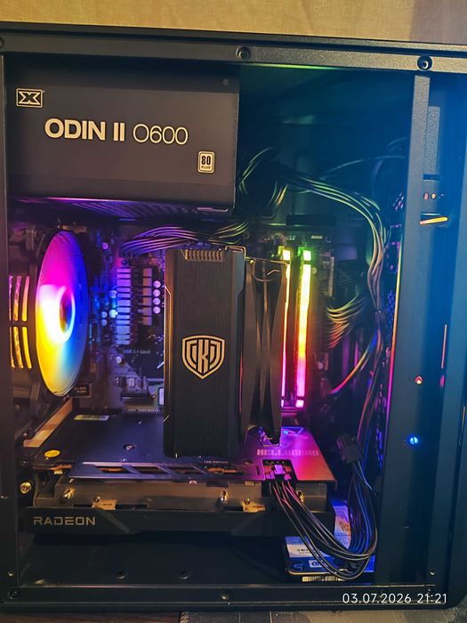 Геймърски Ryzen 5 5600X, RX 6600 8GB, RAM 16GB DDR4 3200