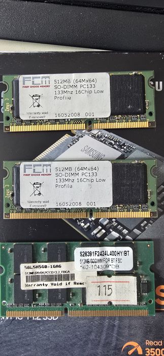 Ram Laptop Sodimm 512 Sdram Pc133