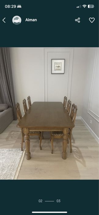 Продается стол со стульями