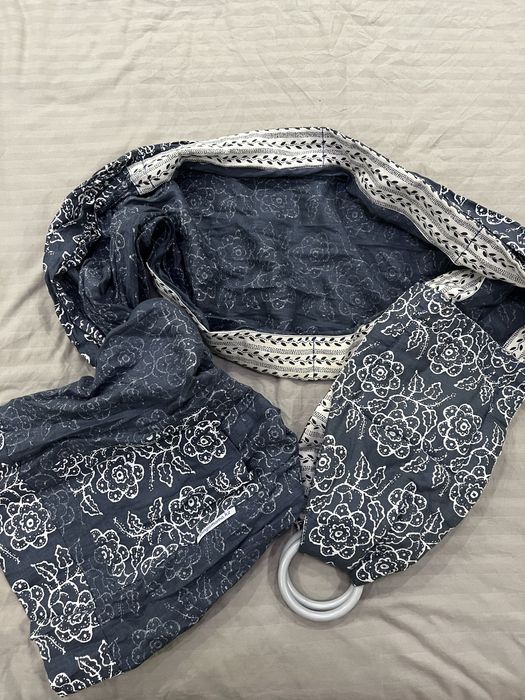 Слинг с кольцами переноска для ребёнка