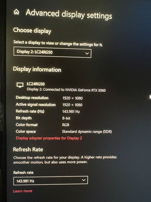 Monitor Gaming curbat LED VA SAMSUNG LC24RG50, 23.5", Full HD, 144Hz, FreeSync, negru