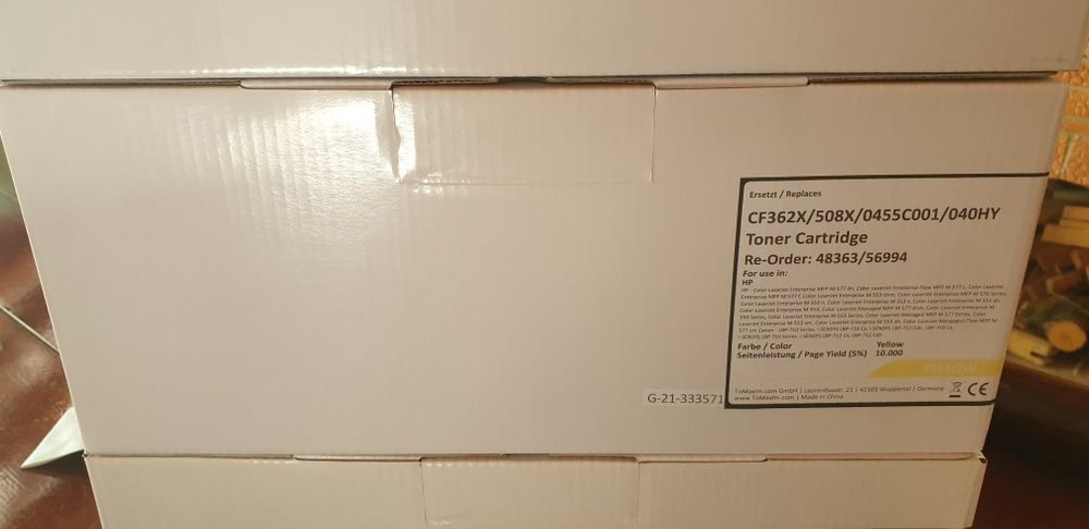 HP 508 (CF362) Toner galben