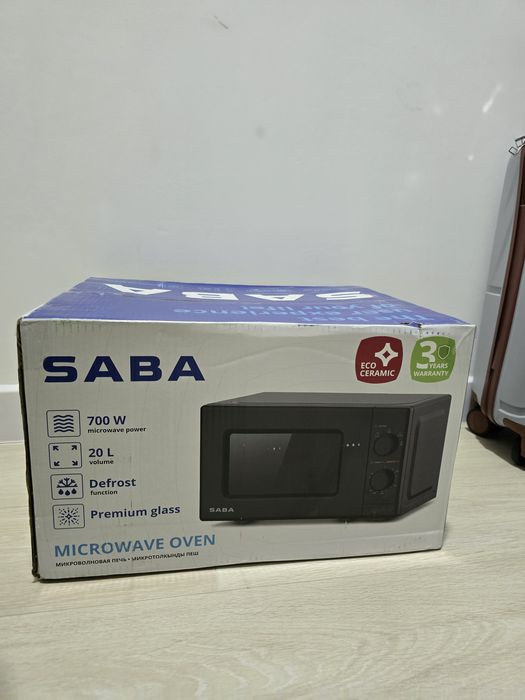Saba микроволновка чёрный новый