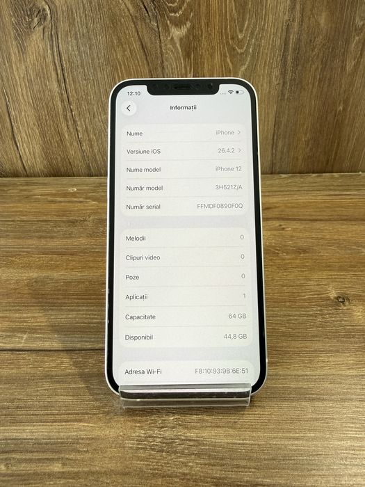 Iphone 12  - 64 GB, white -GARANTIE