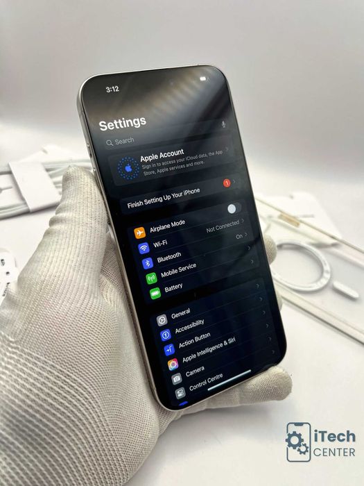 iPhone 15 Pro MAX, 256GB, White, 100% батерия, КАТО НОВ, ГАРАНЦИЯ!