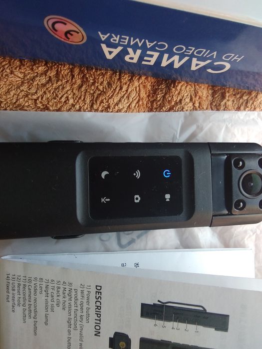 Страхотна боди камера с живо предаване в интернет и Уай Фай-чисто нова