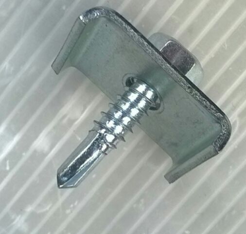 Sistem complet clema colier brida surub fixare plasa gard bordurat