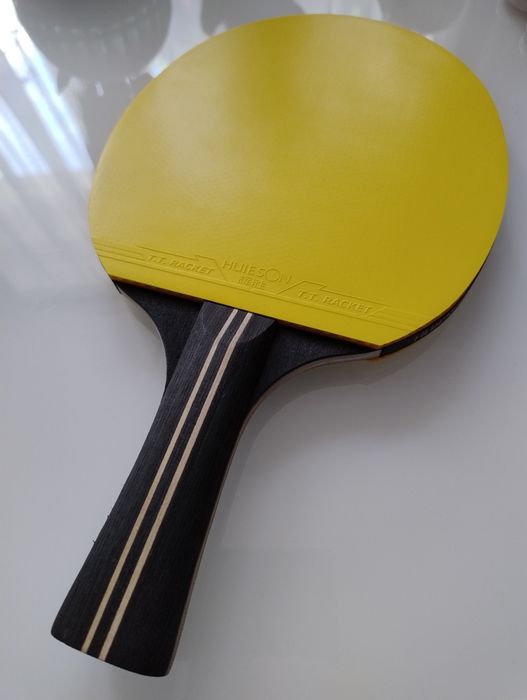 Paleta tenis de masa Huieson defensiva - galbena