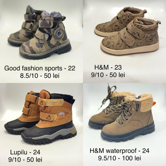 Tenisi / papuci copii diverse modele si marimi