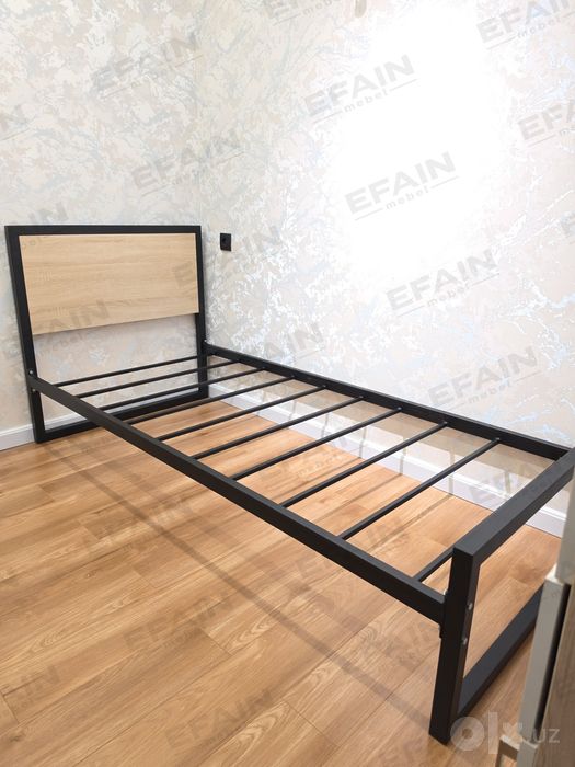 Bir kishili yangi loft krovat matras ham bor 90x200 односпальная новый