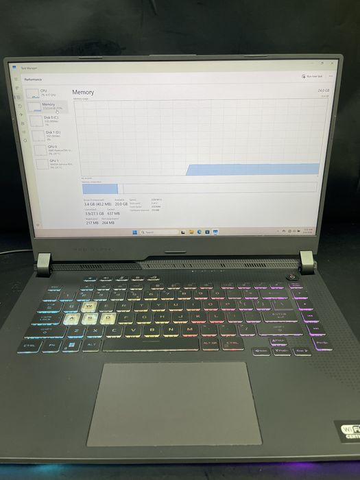 Laptop Asus RogStrix G513 /Ryzen 7 4800H /2xSsd 512GB /24GB RAM #51672