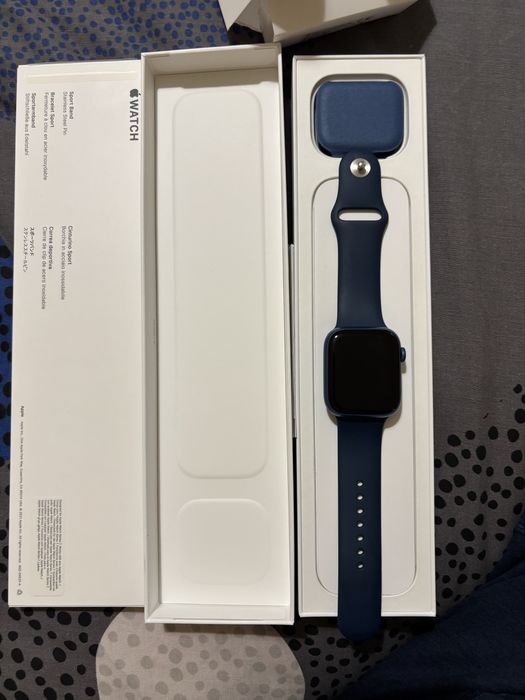 Apple Watch Series 7 45 mm Blue Alu GPS