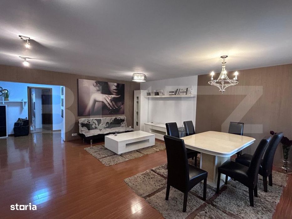 Apartament de inchiriat, 3 camere, spatios si luminos