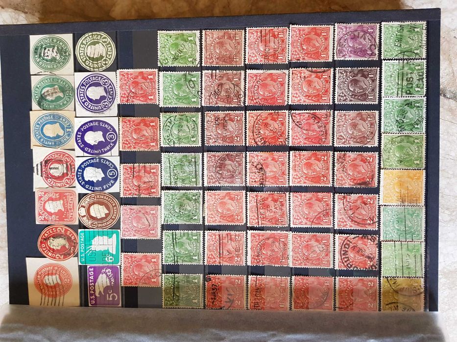 Vând o colecție din 8000 buc, 12 buc. cu eroare, TIMBRE POŞTALE VECHI