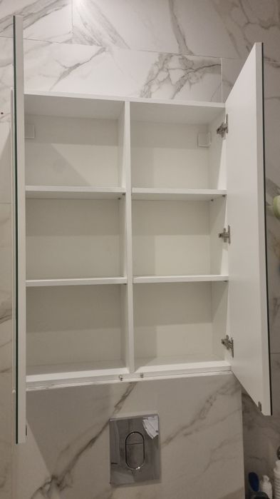 Зеркальный навесной шкаф для ванной комнаты, 73×92 см