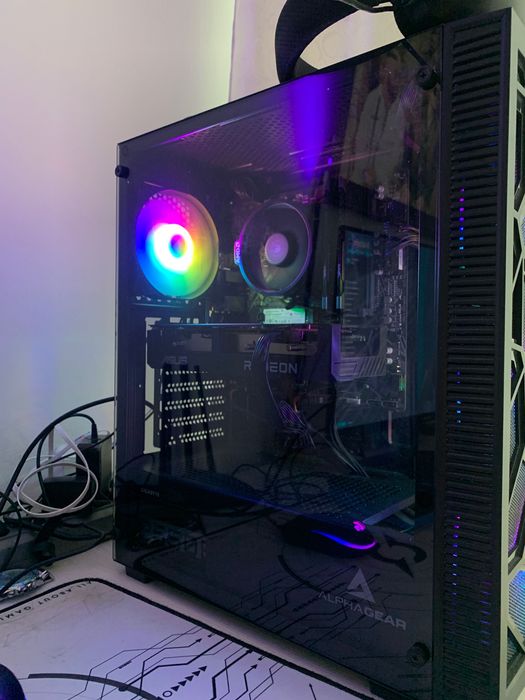Pc gaming rx6600 8gb vram, ryzen 5 5500x