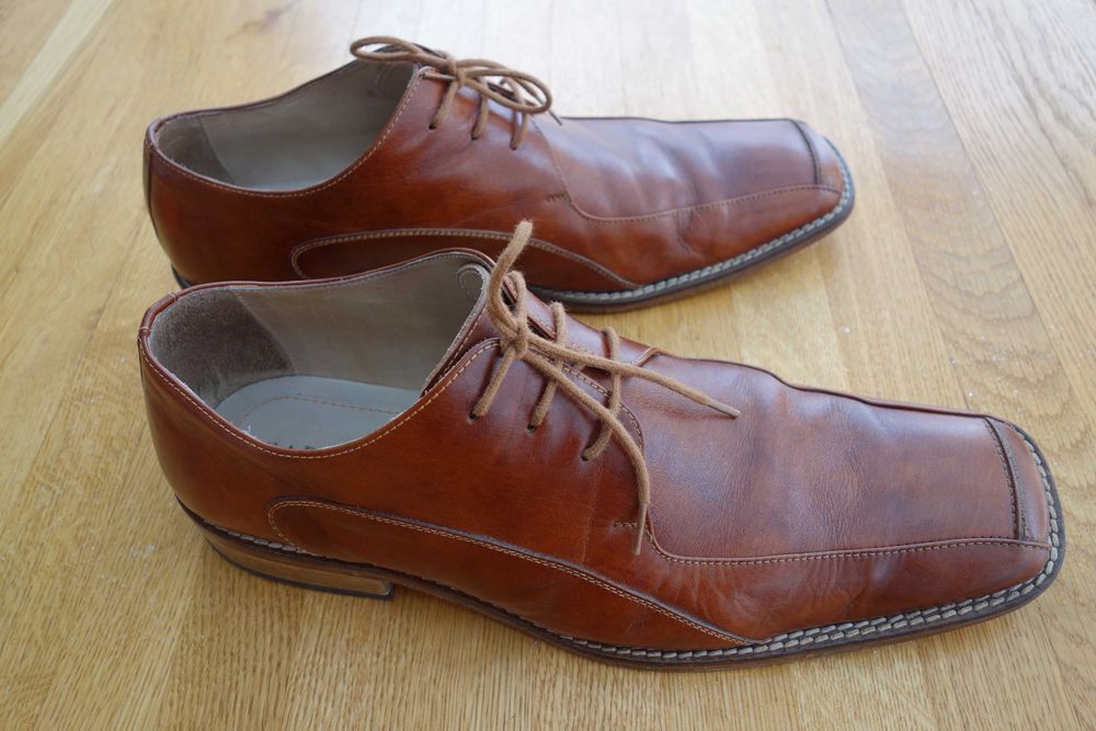 Pantofi piele SABATINI, 45, cognac