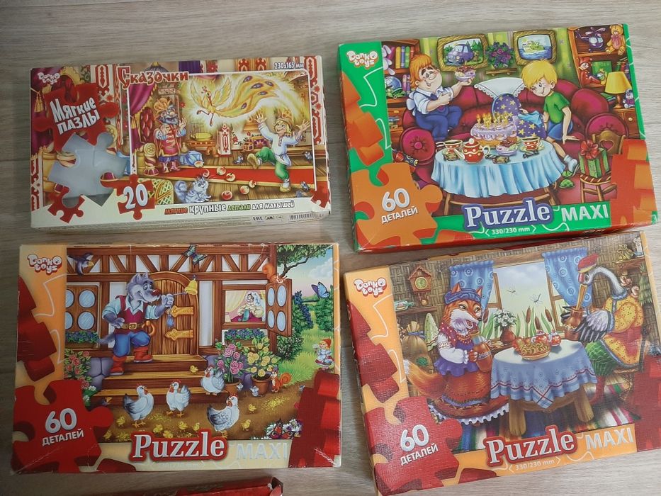 Продам пазлы  крупные