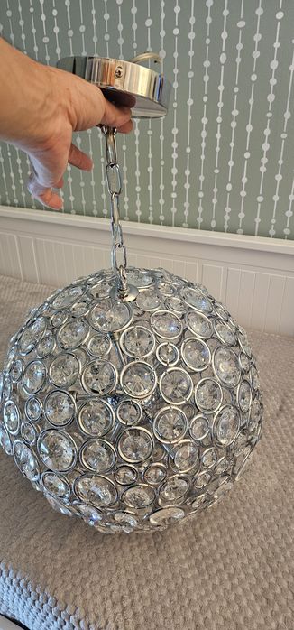 Lustra suspendata cristal  9 x bec g9 candelabru