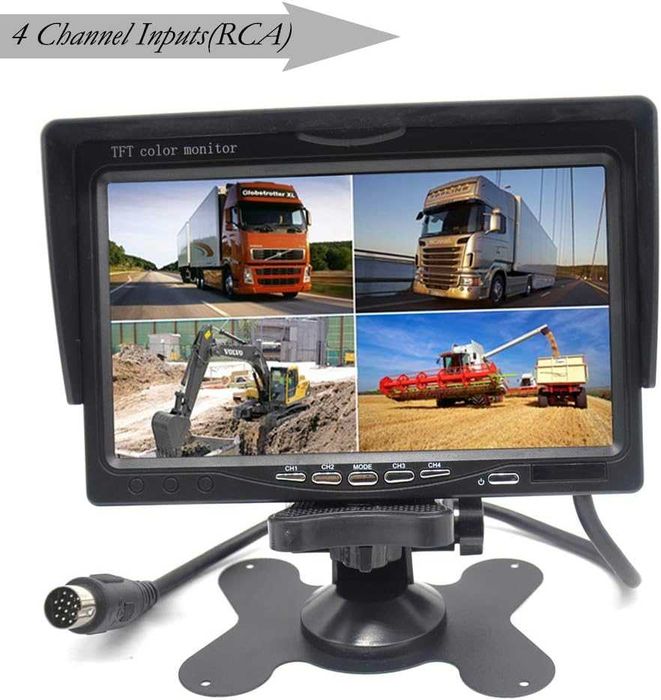 Padarsey 7" TFT LCD монитор за задно виждане за кола