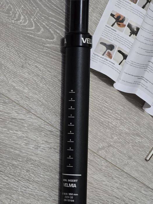 Tijă scaun bicicletă cu suspensie VELMIA 27,2–31,6 mm – Aluminiu