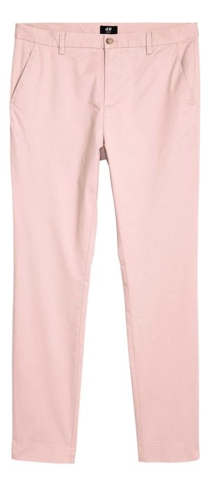 H&M 7 pantaloni chino slim fit subtiri de vara mar. W32 [M/50/42], talie 85-90 cm., noi, cu eticheta