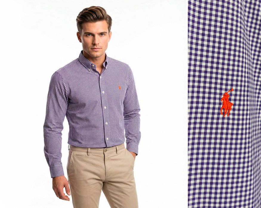 Ralph Lauren Slim fit Оригинална мъжка карирана риза размер L