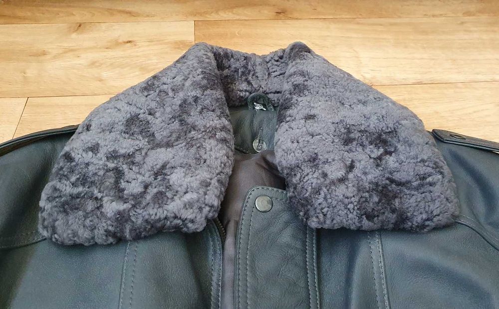 Мъжка кожена шуба - нова