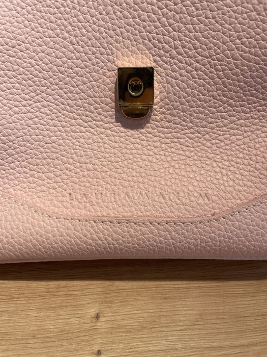 Geanta Laura Maxim Mina mini roz pudrat piele naturala
