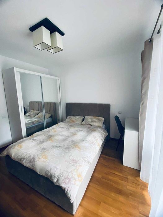 Ofer spre închiriere un apartament luminos și modern, situat în complexul rezidențial Mon Jardin Residence, strada Soporului, nr. 29 .