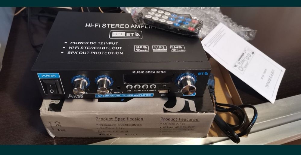 Amplificator audio statie Bluetooth