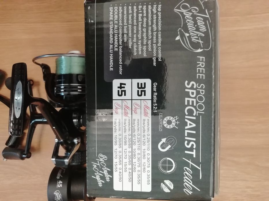 Макара Team specialist-Free spool specialist feeder 45