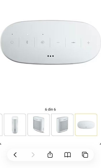 Boxa portabila BOSE Soundlink Color II, Bluetooth, Waterproof, alb