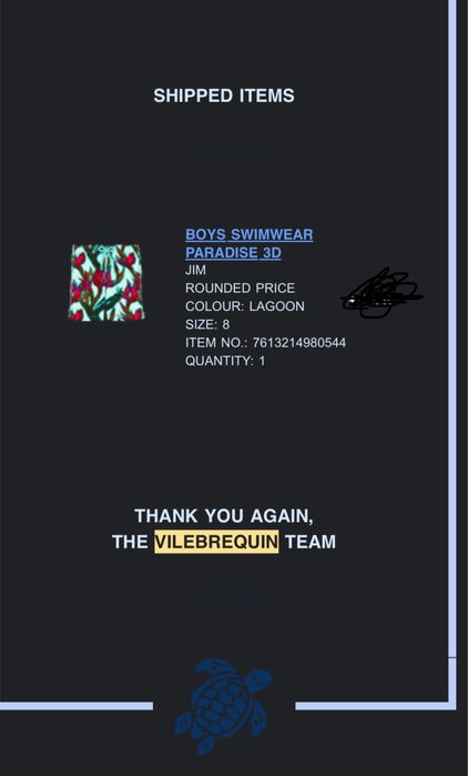 Детски бански Velebrequin размер 8 годишни