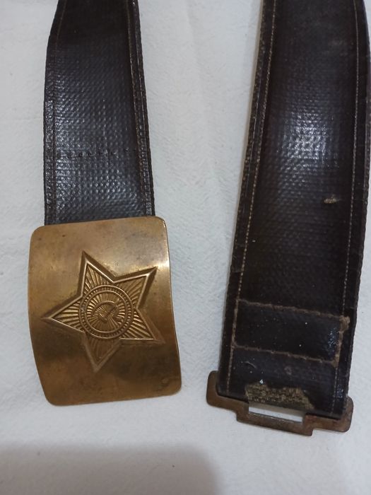 Солдатский Ремень кожаный. Производство СССР, В отличном состоянии.