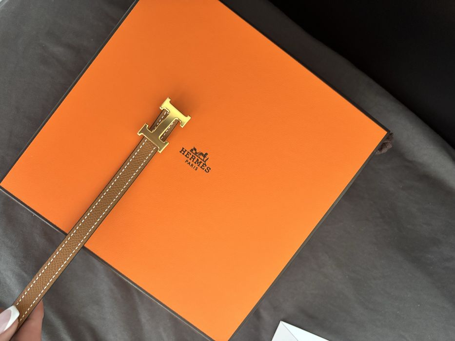 Оригинален Hermes Колан Двулицев с Касов Бон