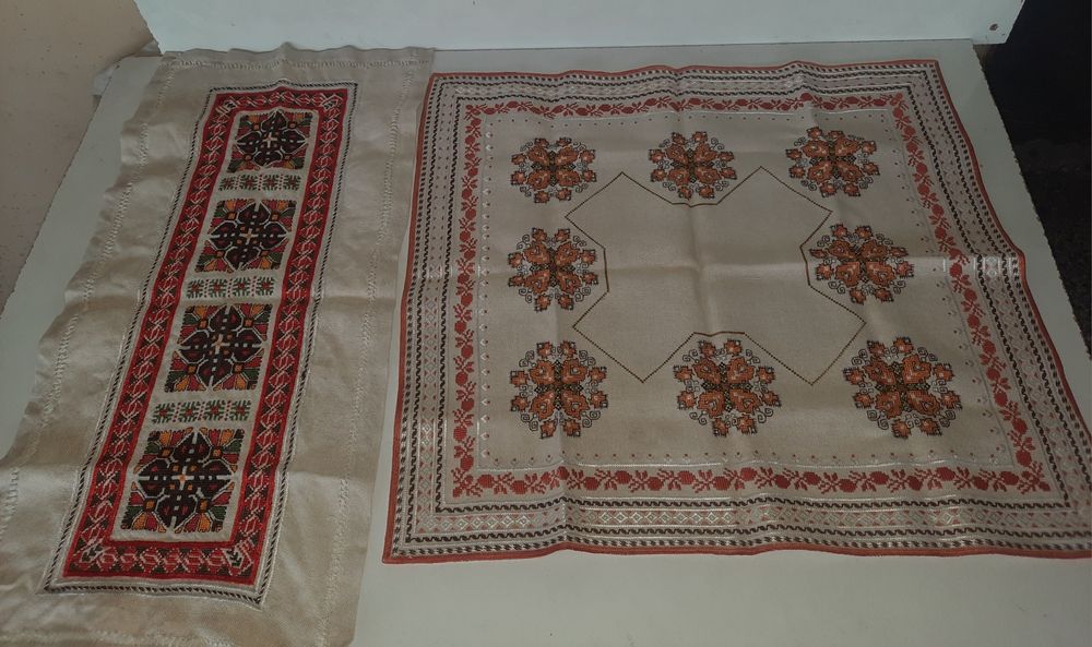 Нови ръчно плетени ленени карета