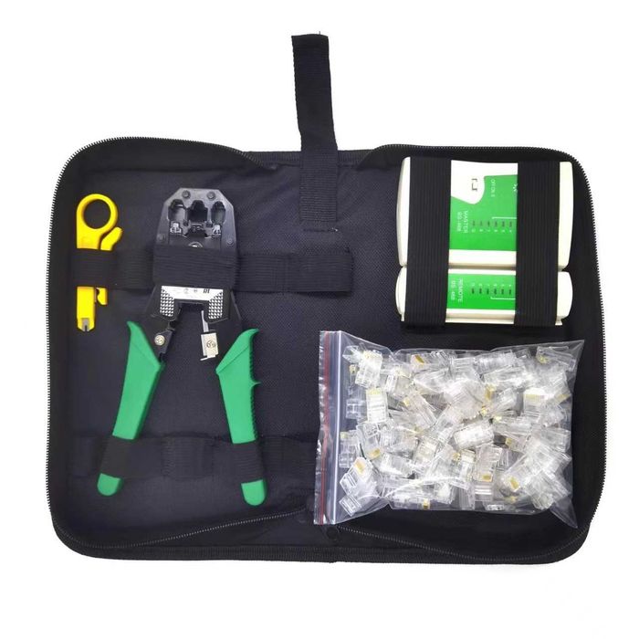 Профессиональный набор для монтажа сетей и телефонии (11 в 1)