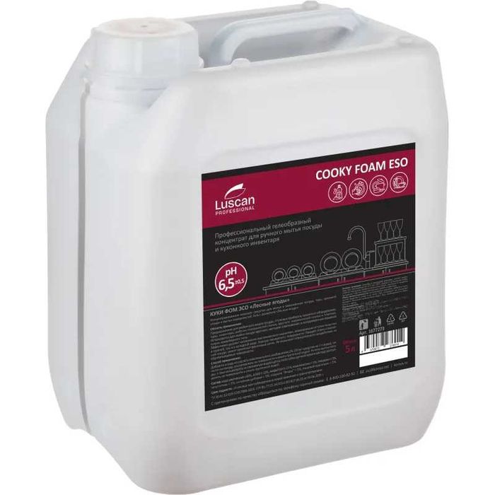 Гель для посуды. Профхим д/посуды конц. д/ручного мытья Luscan Eso, 5л