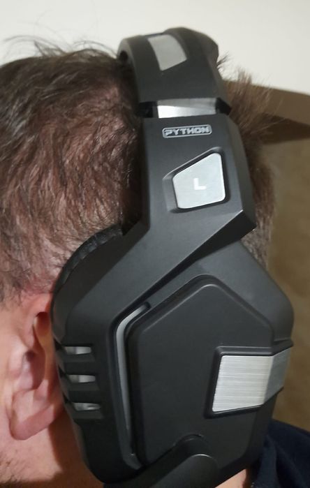 Casti Gaming Promate Python Black