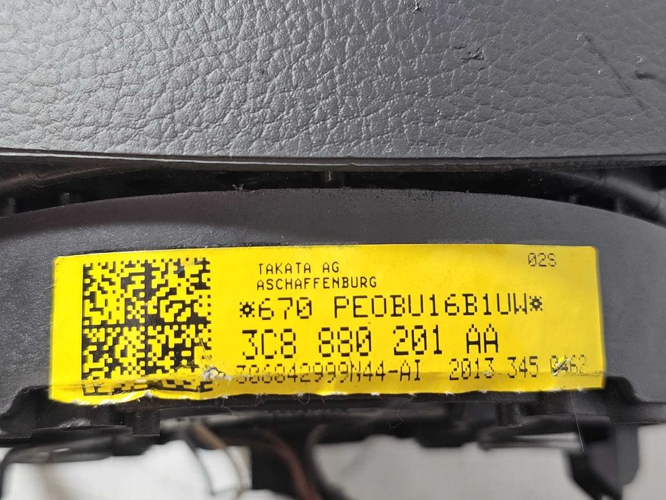 Airbag volan șofer Volkswagen Passat CC / CC / Passat B7 / Tiguan / Golf 6 2008-2016 2014 2.0 TDI Cod OEM: 3C8880201AA, 3C8 880 201 AA (5E3)