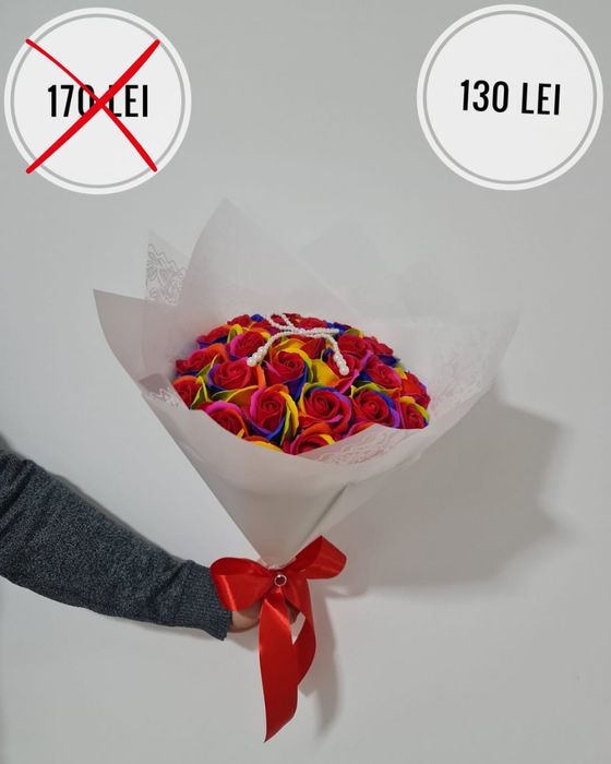 Buchete cu trandafiri din săpun - PREȚ MIC